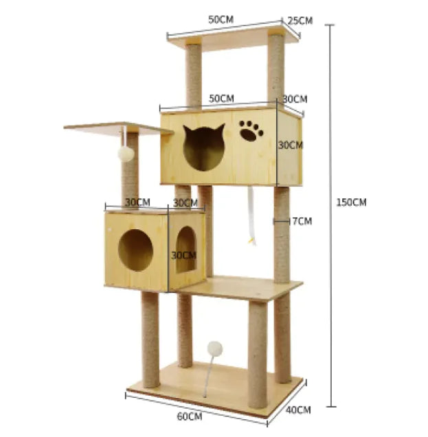 High-Quality Cozy Capsule Cat Tree