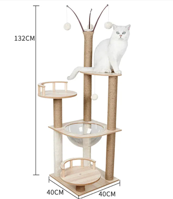 High-Quality Cozy Capsule Cat Tree