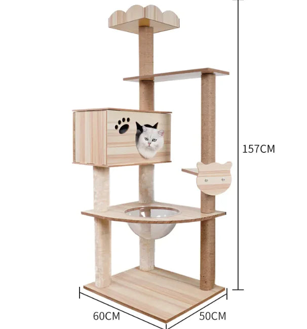 High-Quality Cozy Capsule Cat Tree