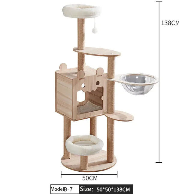 High-Quality Cozy Capsule Cat Tree