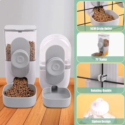 Automatic Hanging Pet Feeder & Water Dispenser