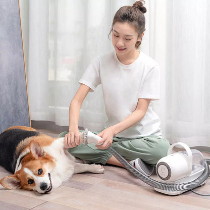 Smart Grooming Tool with Hair Sucker for Pets