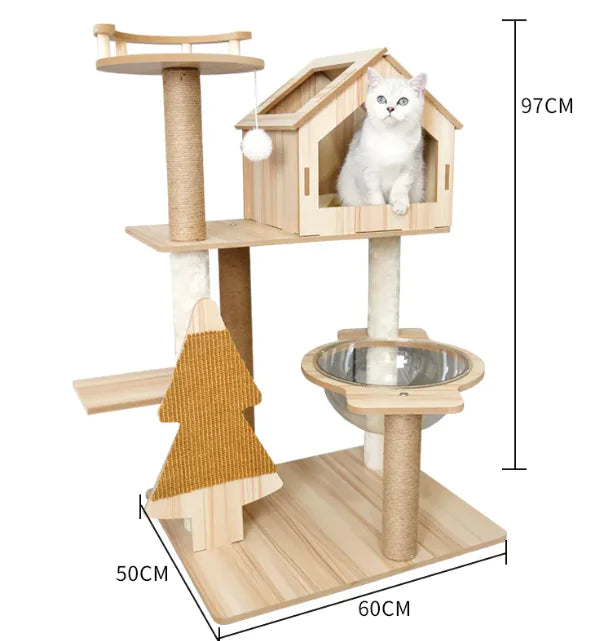High-Quality Cozy Capsule Cat Tree
