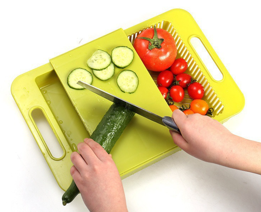 3-in-1 Versatile Cutting Board for Kitchen Use