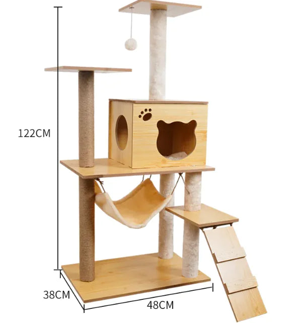 High-Quality Cozy Capsule Cat Tree