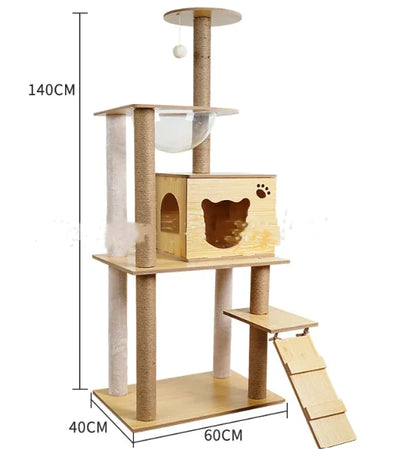 High-Quality Cozy Capsule Cat Tree