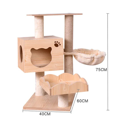 High-Quality Cozy Capsule Cat Tree