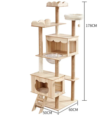 High-Quality Cozy Capsule Cat Tree