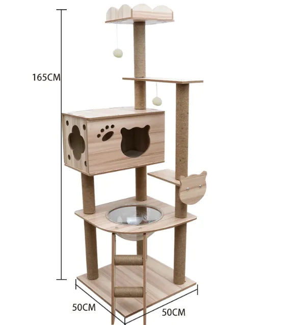 High-Quality Cozy Capsule Cat Tree