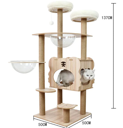 High-Quality Cozy Capsule Cat Tree