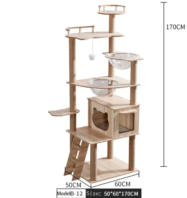 High-Quality Cozy Capsule Cat Tree