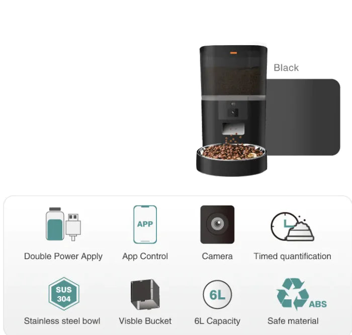 Remote Via Phone Automatic Pet Feeder