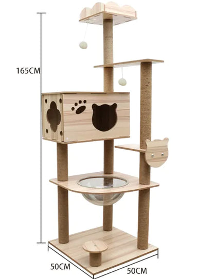 High-Quality Cozy Capsule Cat Tree