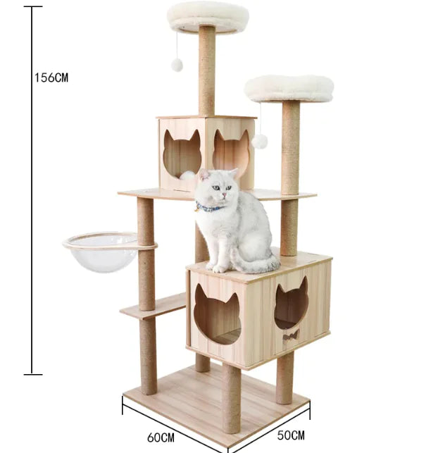 High-Quality Cozy Capsule Cat Tree
