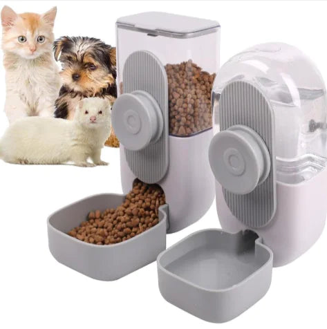 Automatic Hanging Pet Feeder & Water Dispenser
