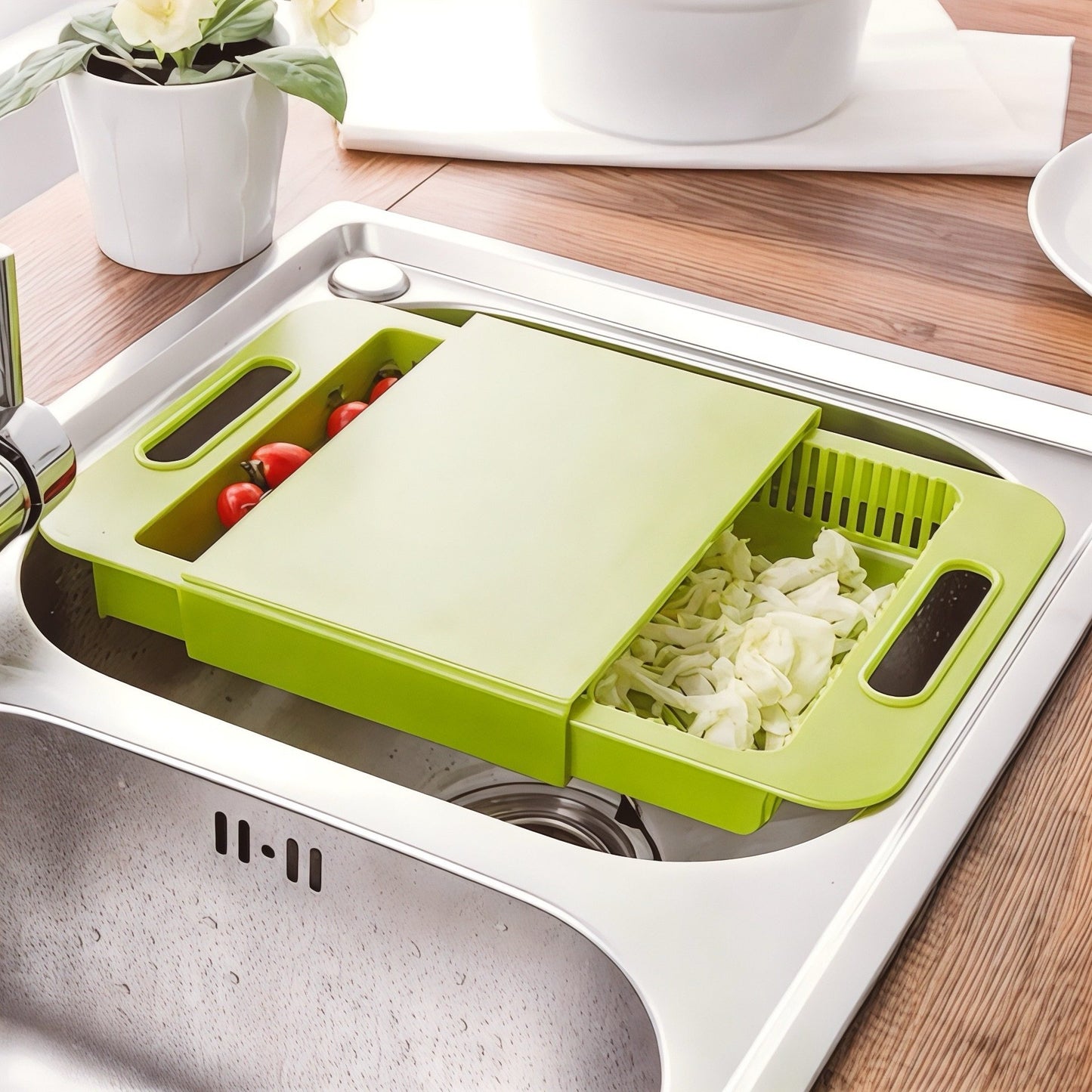 3-in-1 Versatile Cutting Board for Kitchen Use