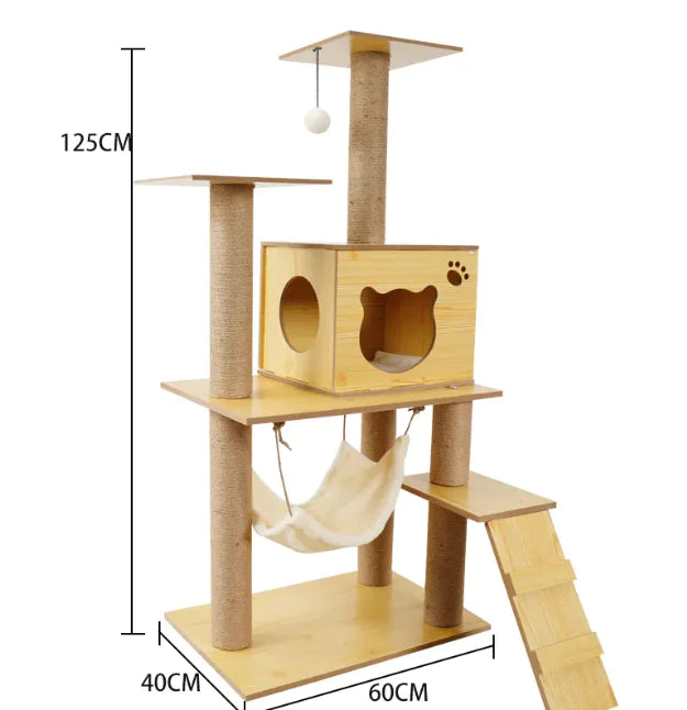 High-Quality Cozy Capsule Cat Tree