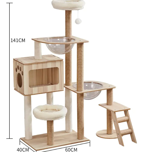 High-Quality Cozy Capsule Cat Tree