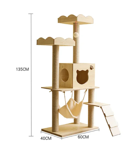 High-Quality Cozy Capsule Cat Tree