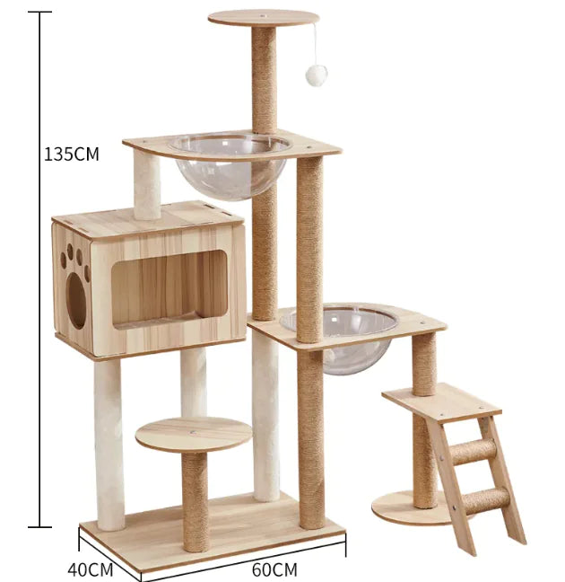 High-Quality Cozy Capsule Cat Tree