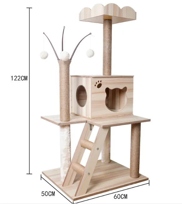 High-Quality Cozy Capsule Cat Tree