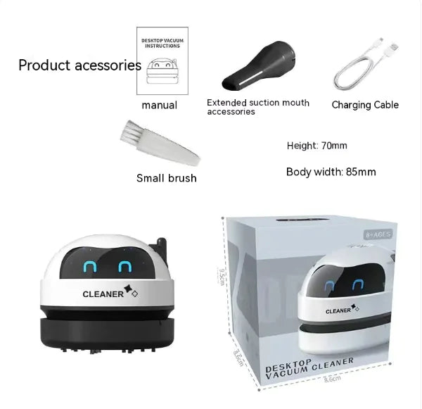 USB Happy Robot Electric Desktop Cleaner